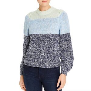 525 America Color-Block Sweater Green Blue Grey Size Large NWT